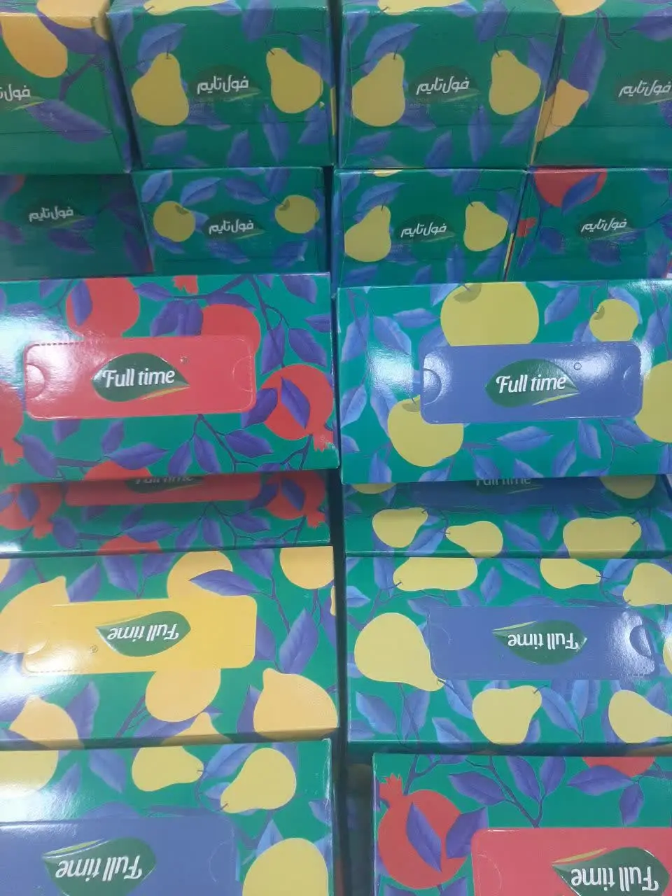 دستمال کاغذی ۳۰۰ برگ فول تایم
