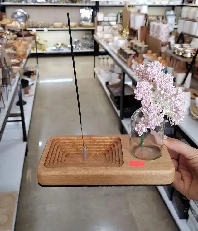 💥جاعودی چوبی و گلدان💥