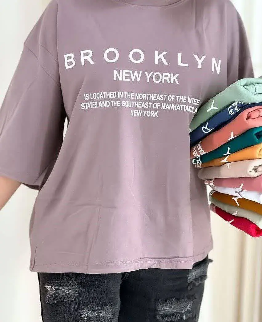 💐تیشرت حروف باکسی