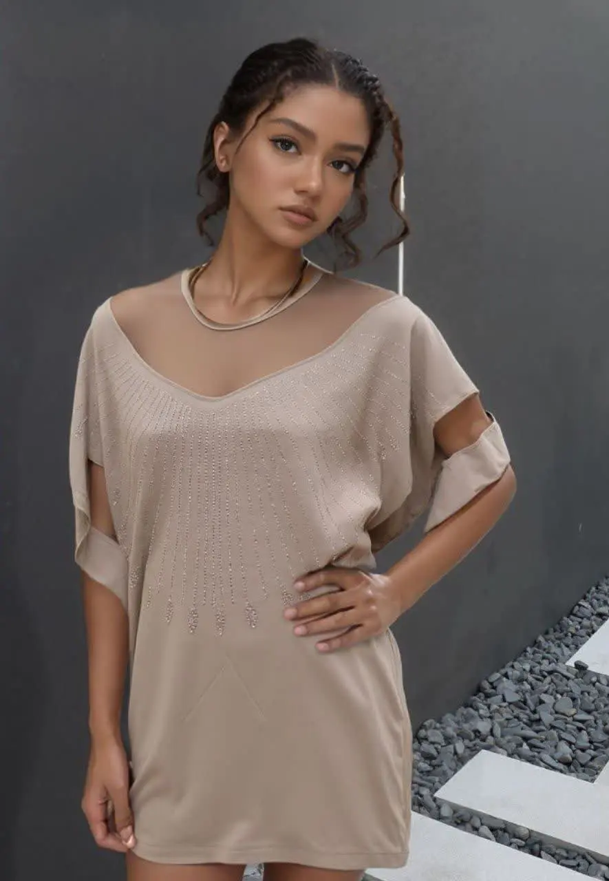 🌼بلوز یقه تور نیلسا
