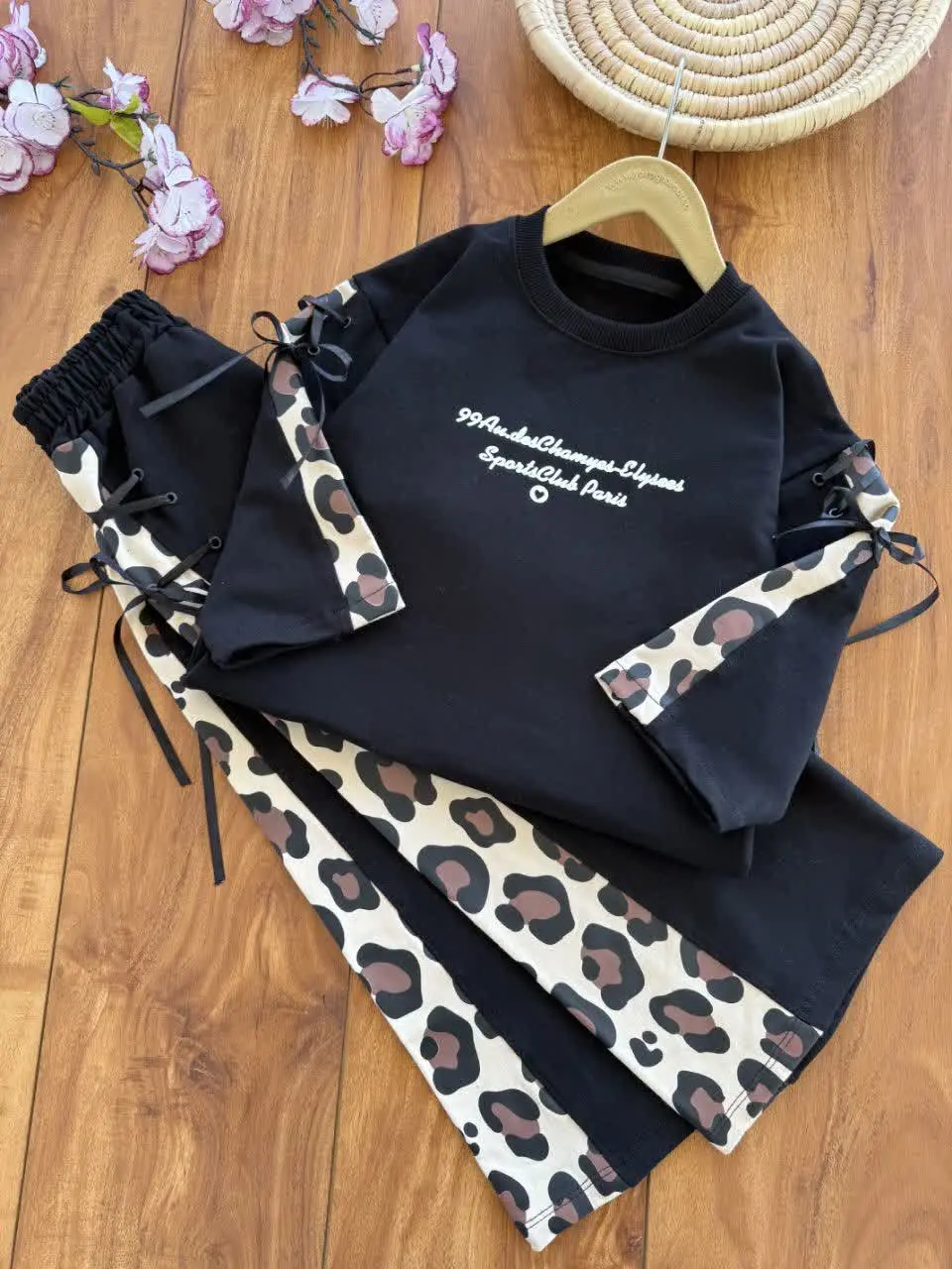 بلوز شلوار دخترانه آستین پا...