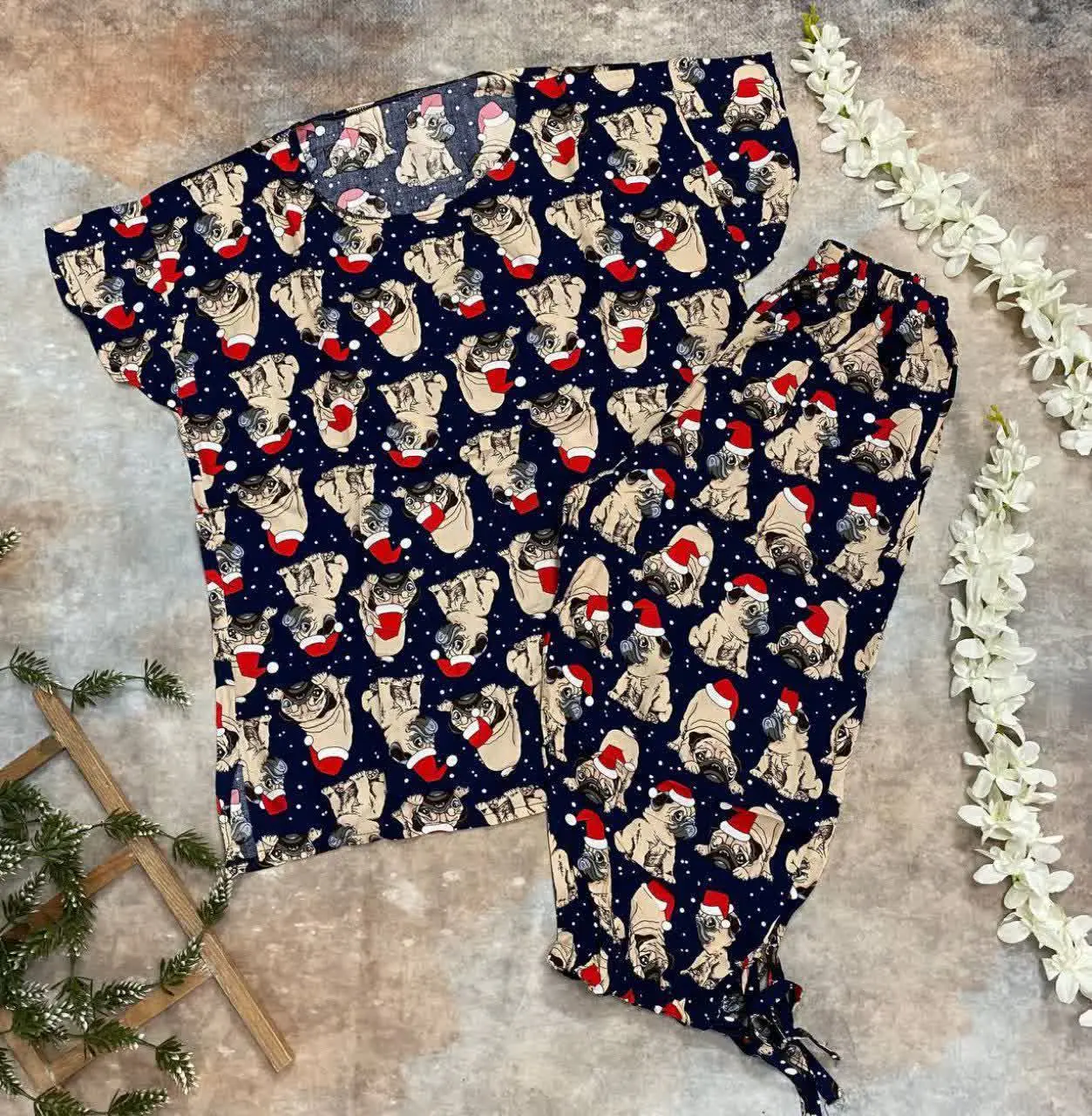 ست تیشرت و شلوارک نخی😍
