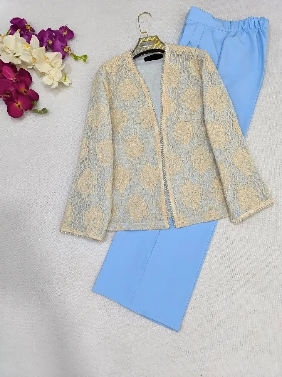 🎊نام: ست مانتو شلوار گندم 
