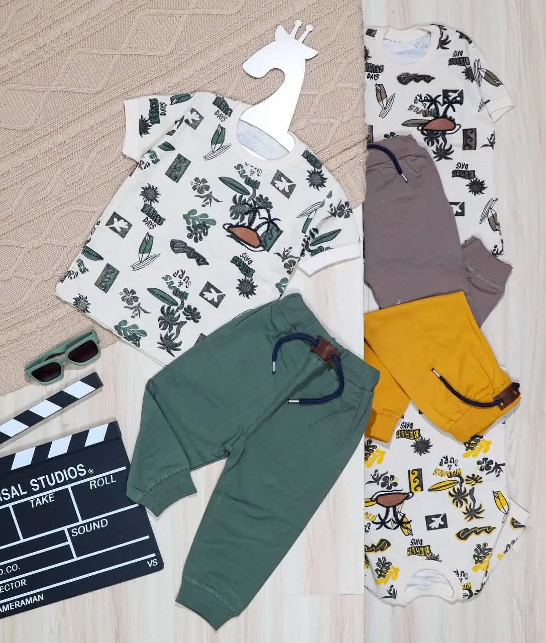 👫تیشرت و شلوار ماندا چاپ جزیره👫
