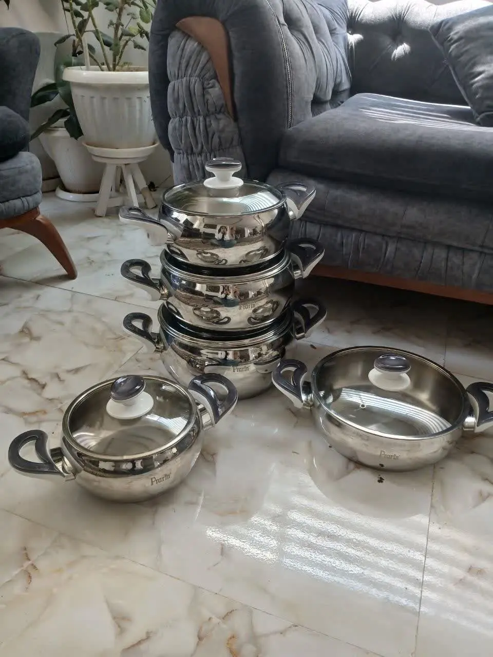 سرویس قابلمه استیل پرارین ت...