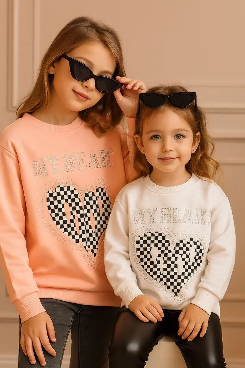 🎄 بلوز تک مجلسی قلب شطرنجی...