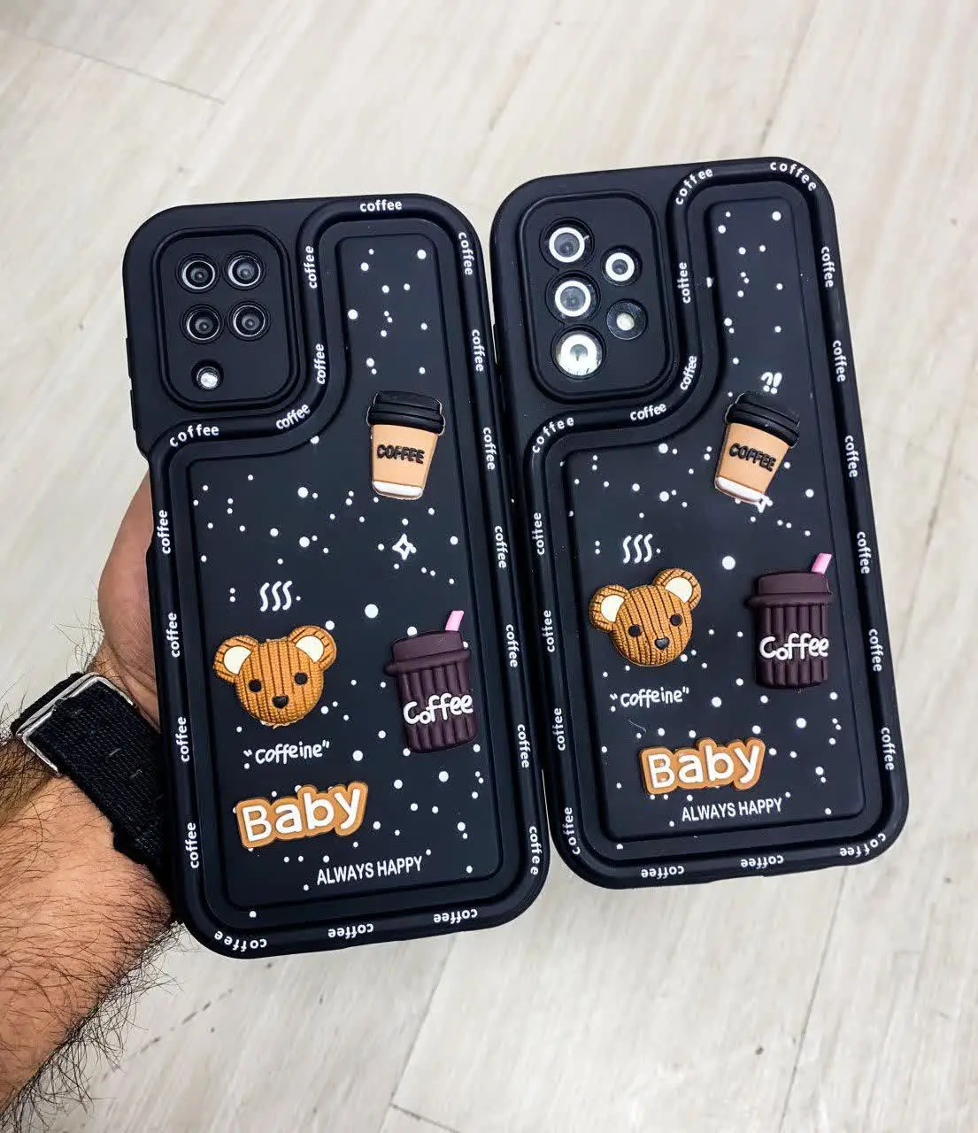 📱مدل قاب: قاب سولید هپل و کافی در پنج طرح و رنگ مخصوص انواع #سامسونگ #شیائومی و #ریلمی
