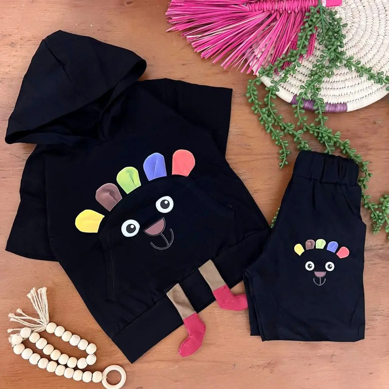 👚نام: تیشرت شلورک کلاه پادار
