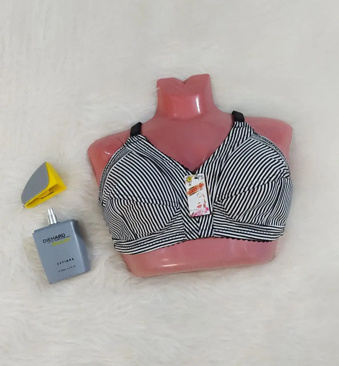 #سوتین کتان زیر نخ راه راه
