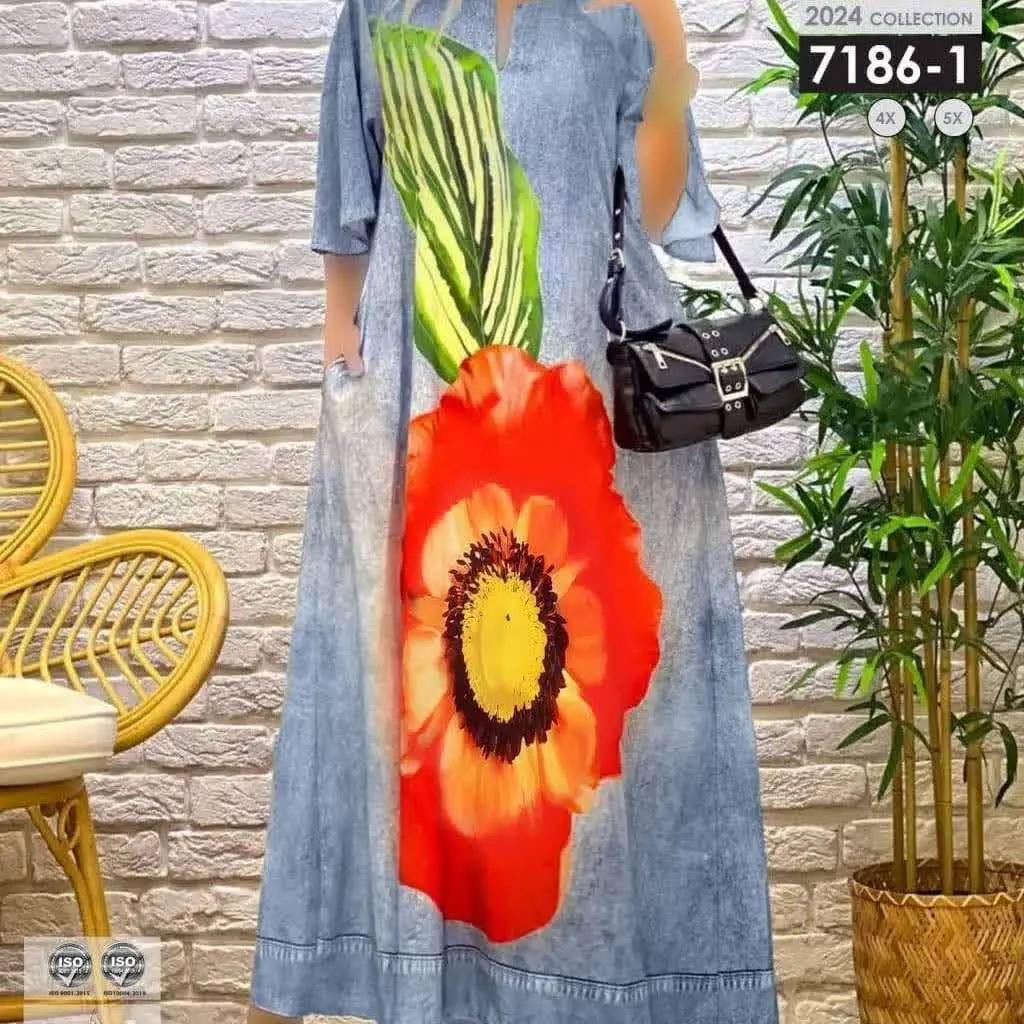 🔸 نام: #پیراهن ساحلی طرح لی #سایزبزرگ
