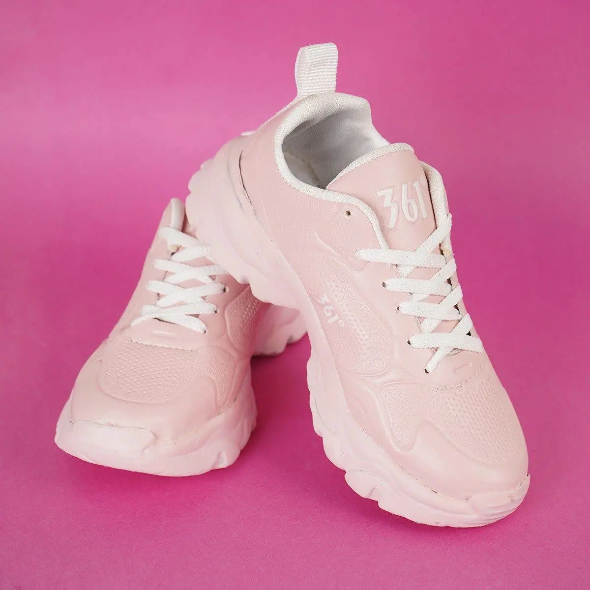 🏆کفش ورزشی دخترانه۳۶۱ صورتی مدل BELLA
