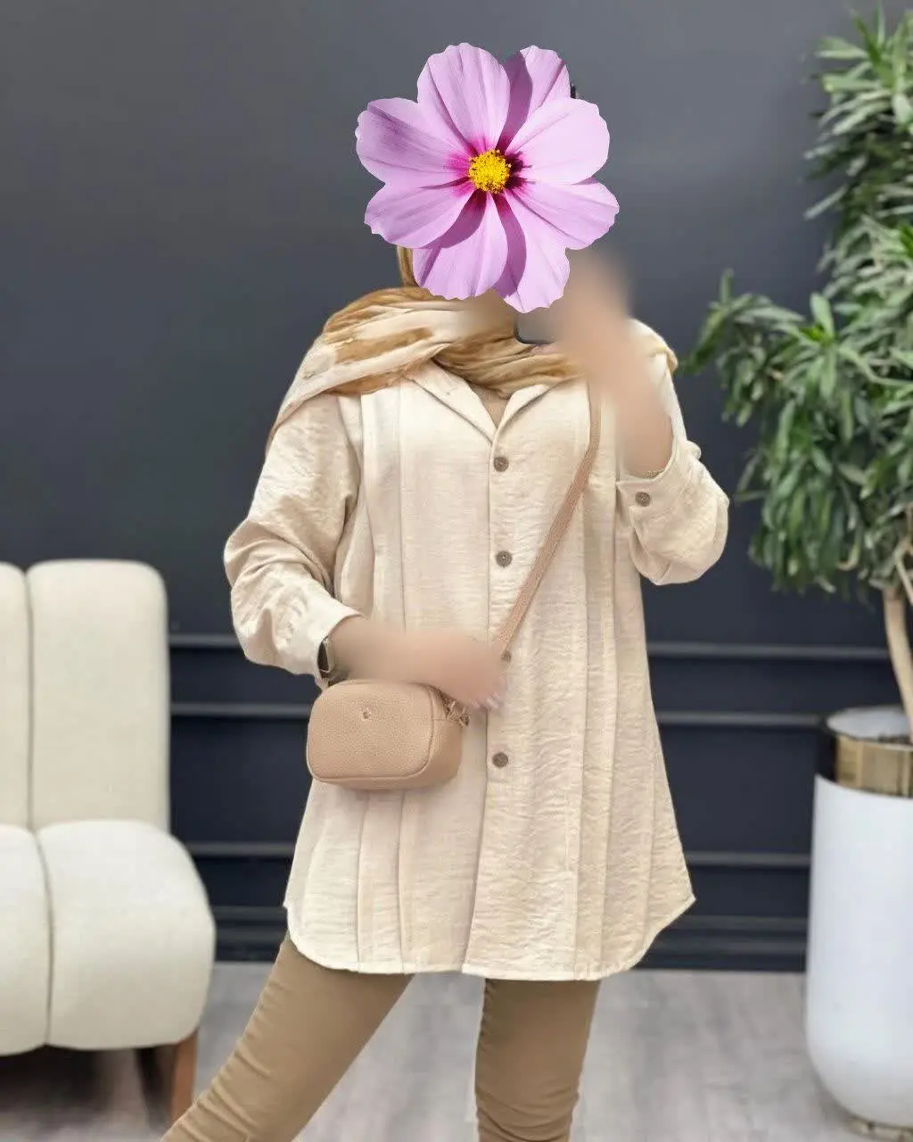 🛍نام: شومیزمانتویی پیله دار🌱
