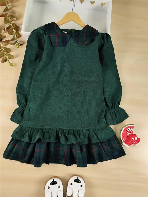 پیراهن یلدایی چهارخونه 
