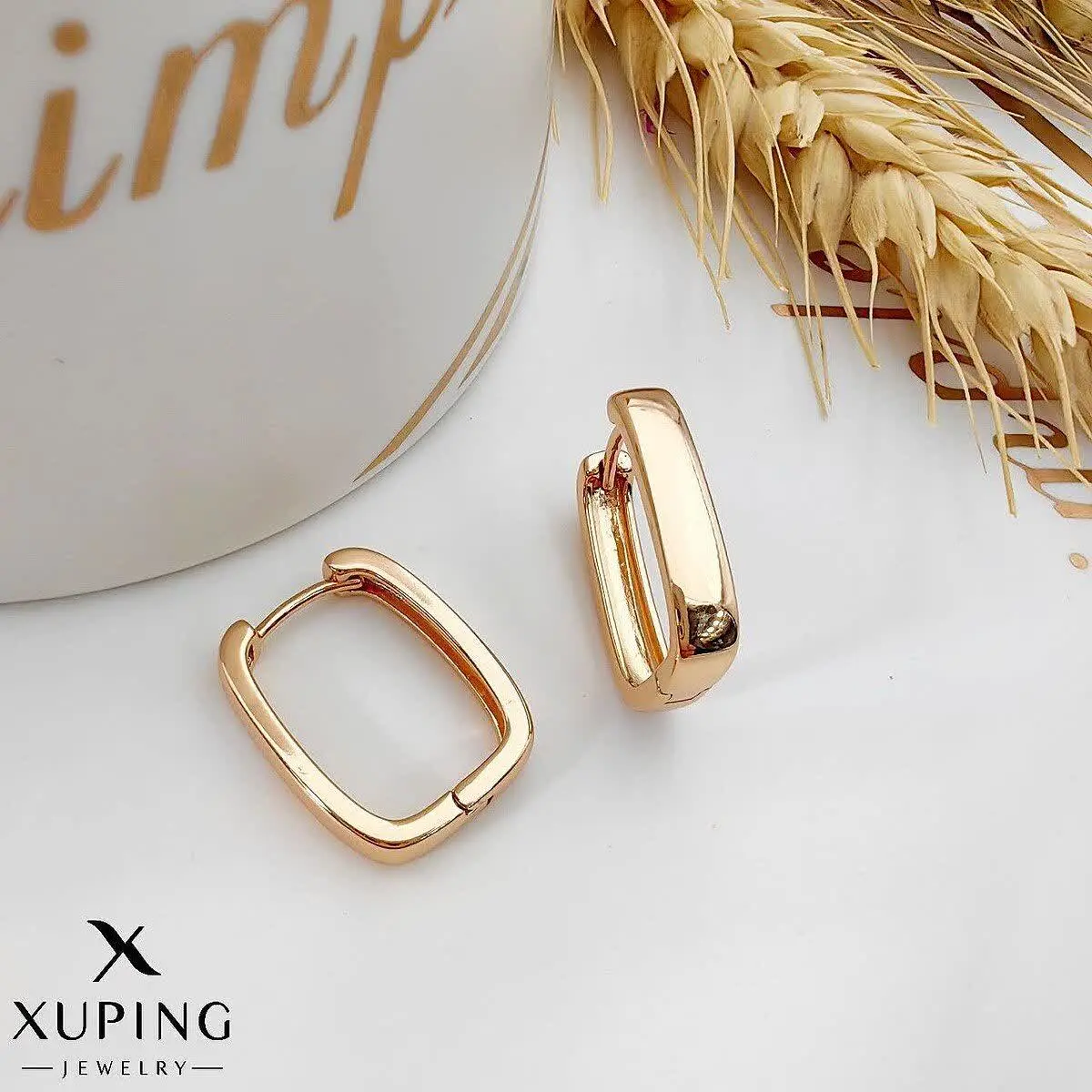 گوشواره بیضی آینه ای برند ژ...