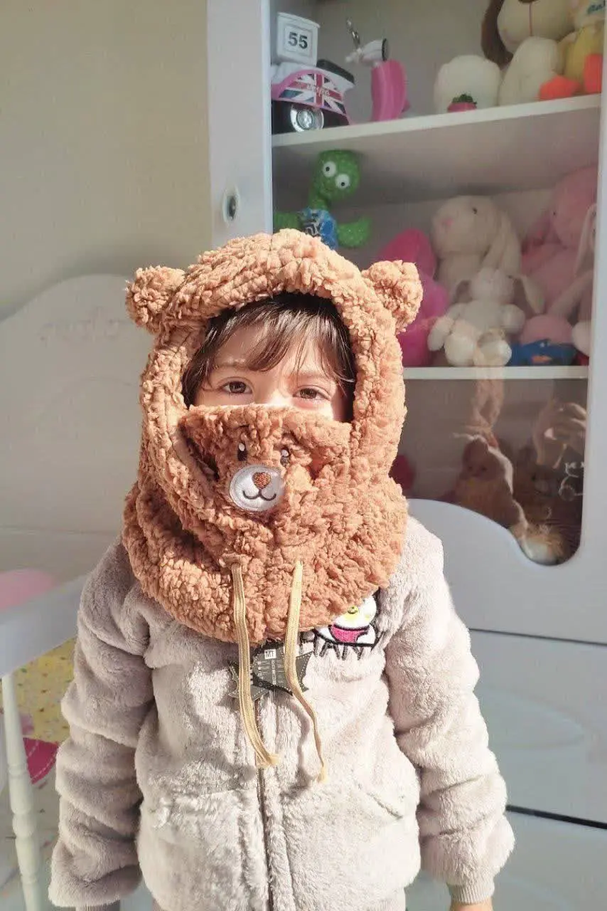 کلاه شال ماسک سرهم🐻