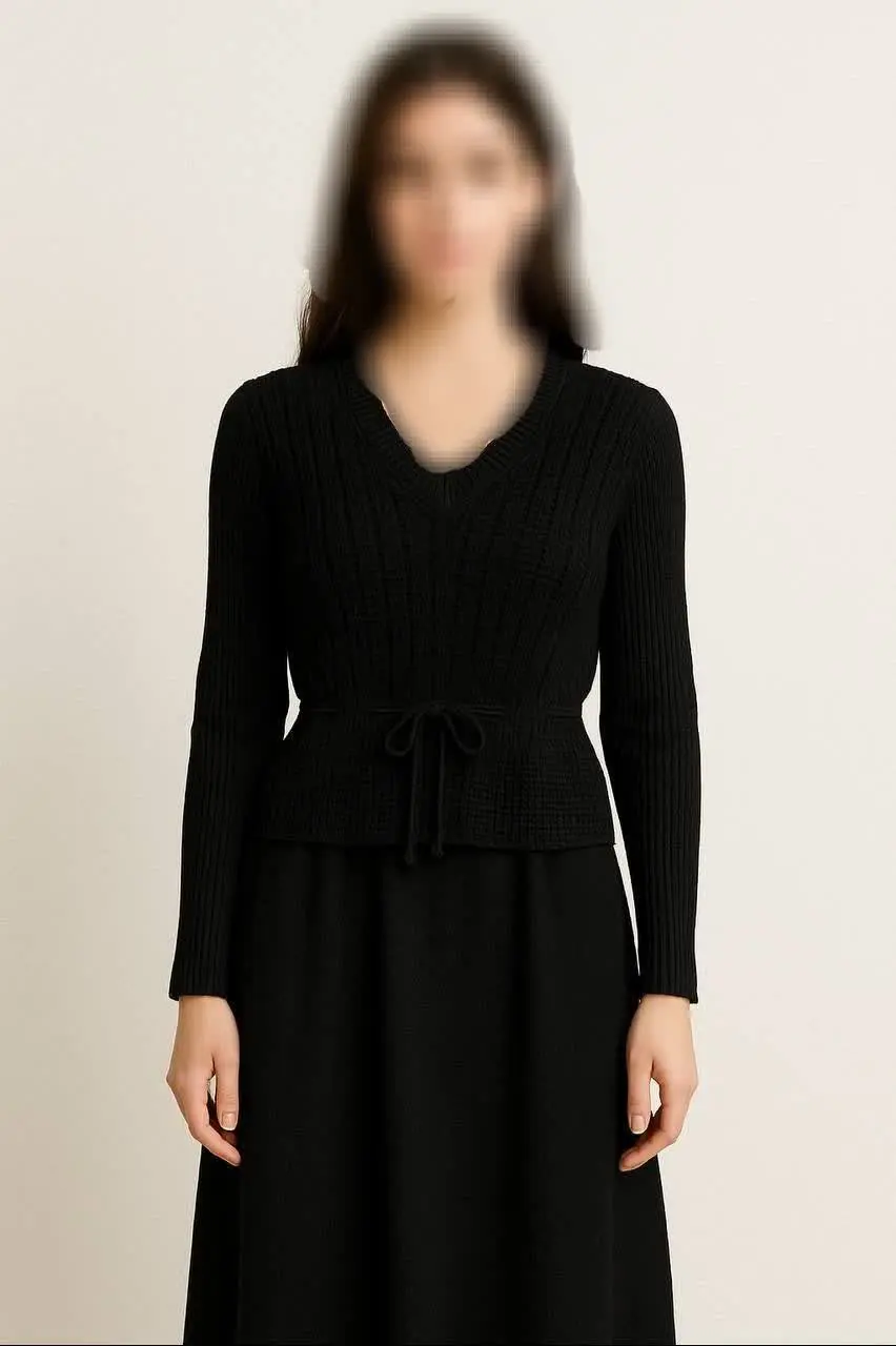 پیراهن بافت بلند، دو تیکه
