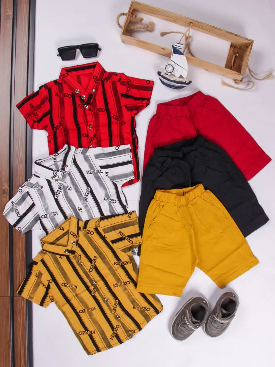 💢پیراهن شلوارک (کتان) KENZO💢
