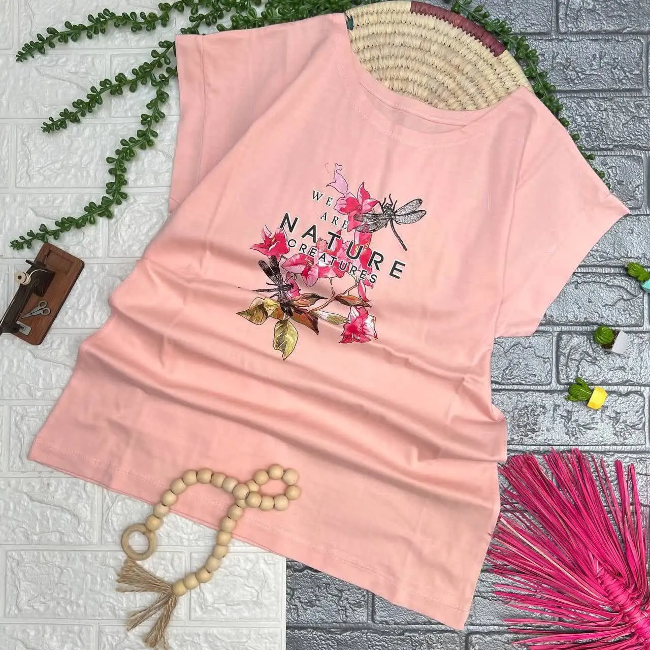 👚نام: تیشرت تک نوجوان طرح گل
