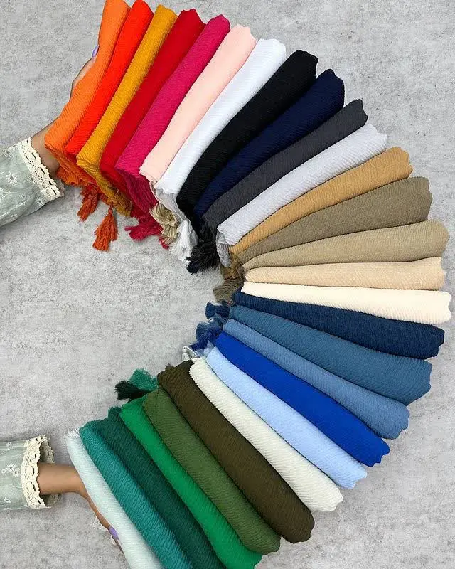 🖋نام: شال پلیسه نخ پنبه اورجینال ۳۸۸۴
