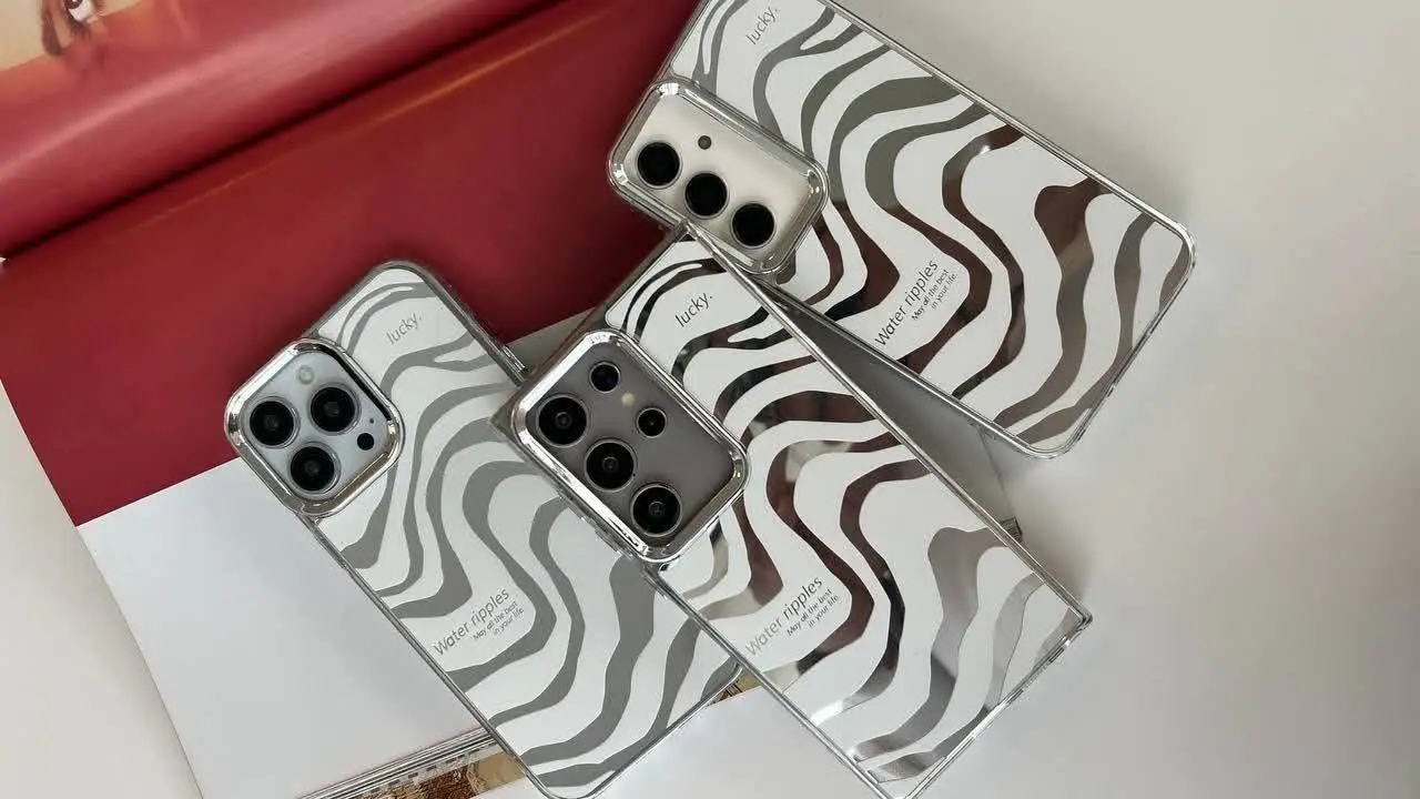 📱مدل قاب: قاب موج آینه‌ای مخصوص انواع #سامسونگ #شیائومی و #آیفون 
