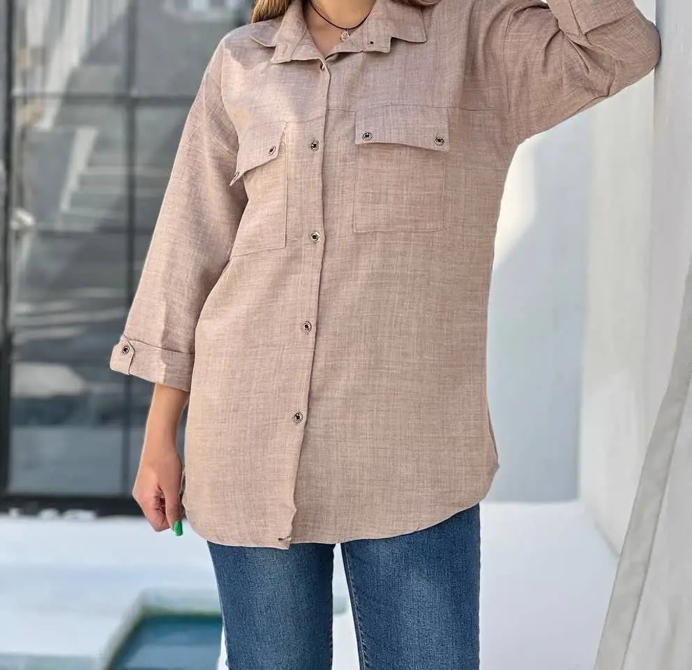 👚نام: شومیز مانتویی آستین پاکتی آیهان
