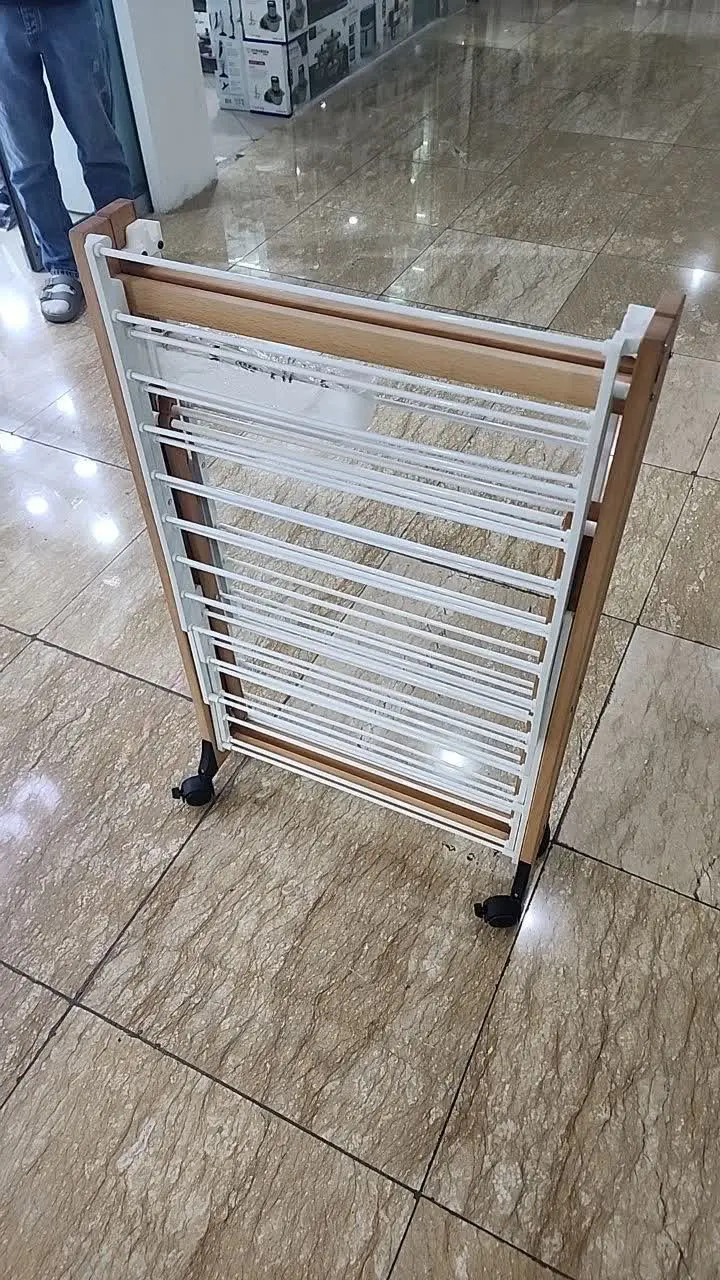 نام کالا: بند رخت چوبی (مشکی و سفید) 
