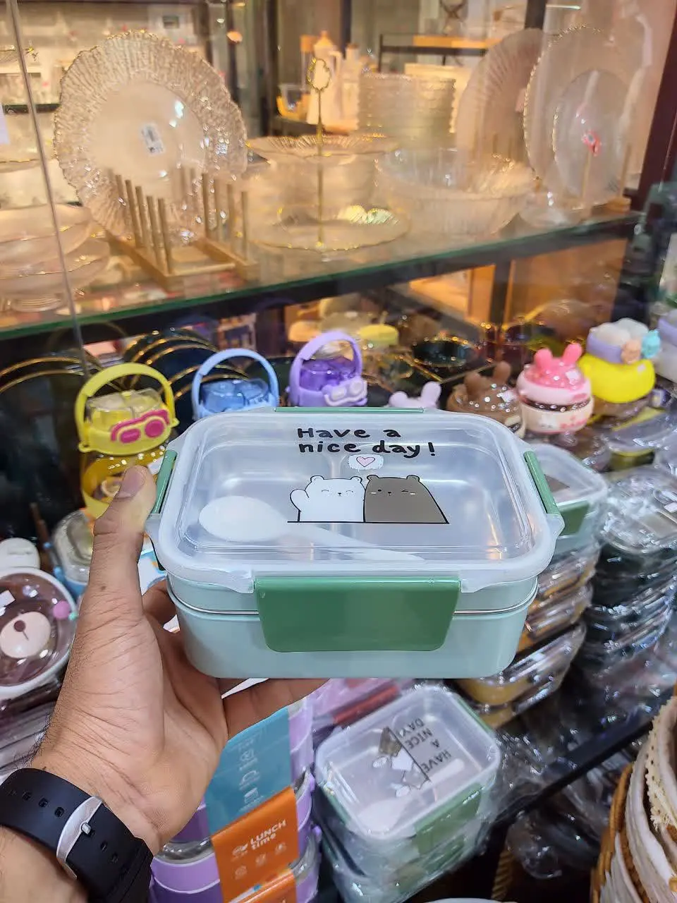 ظرف غذا دو طبقه خرسی