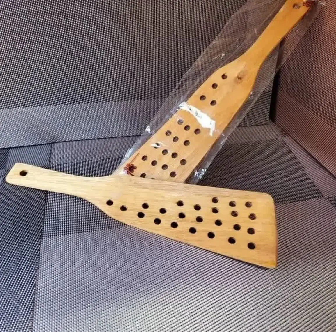 🍄 کفگیر چوبی سوراخ دار سرکج