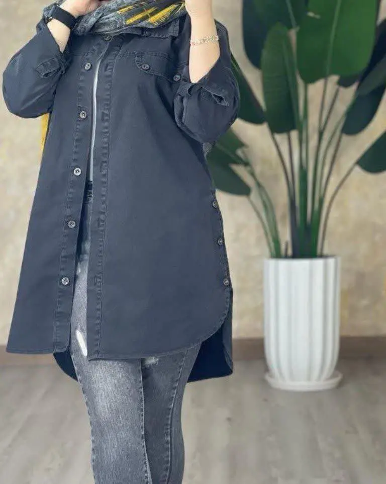 نام: مانتو لی بغل دکمه
