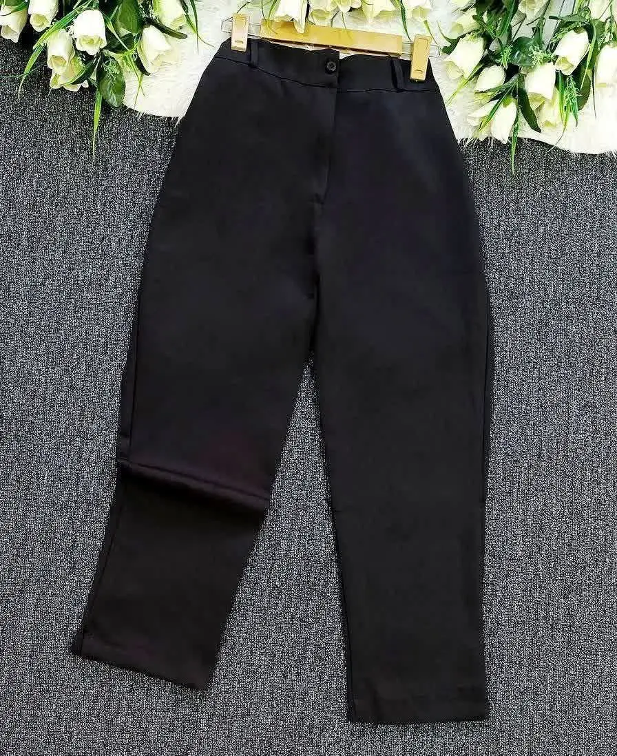 شلوار راسته اداری دمپا چاک