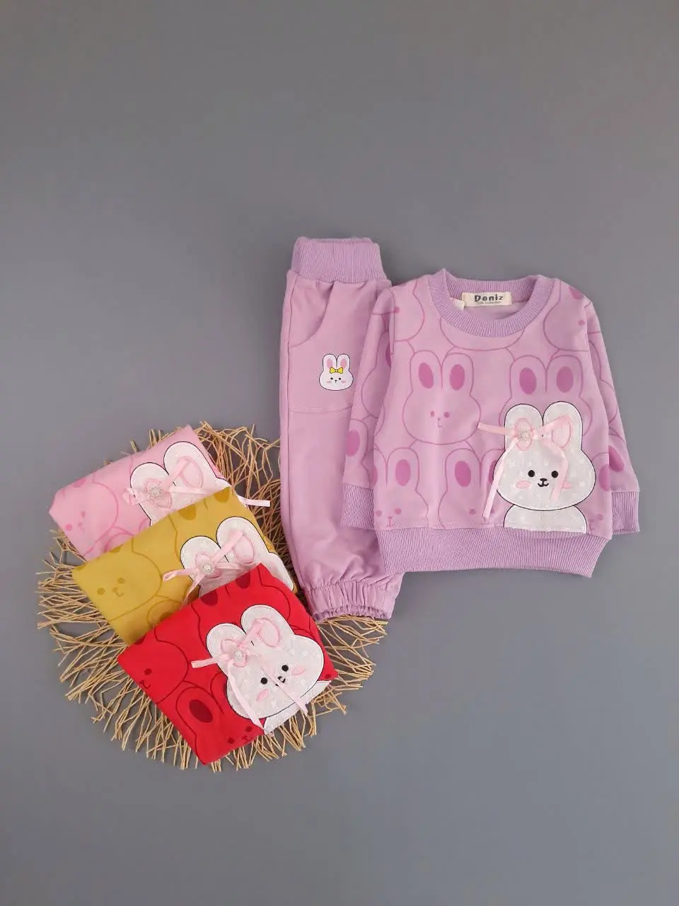 بلوز شلوار خرگوش گلدوزی 😍