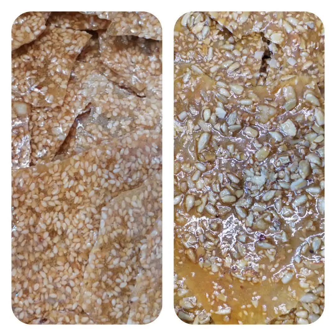 🔷 شارژ پولکی کنجدی و تخمه‌ای
