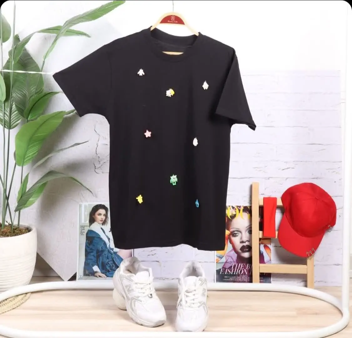 🦋تیشرت استیکر برجسته زنانه