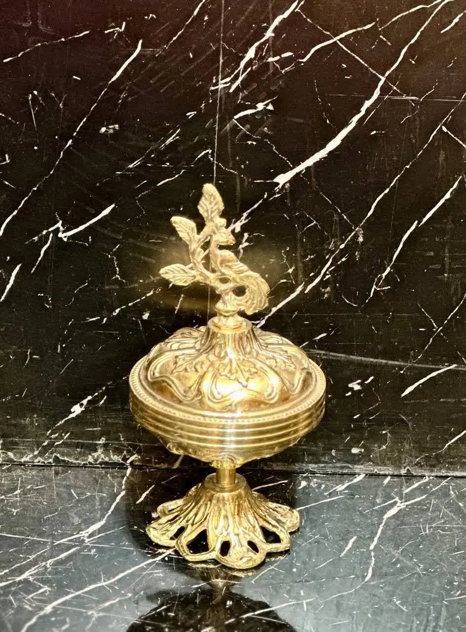 قندان مدل جواهری برنز
