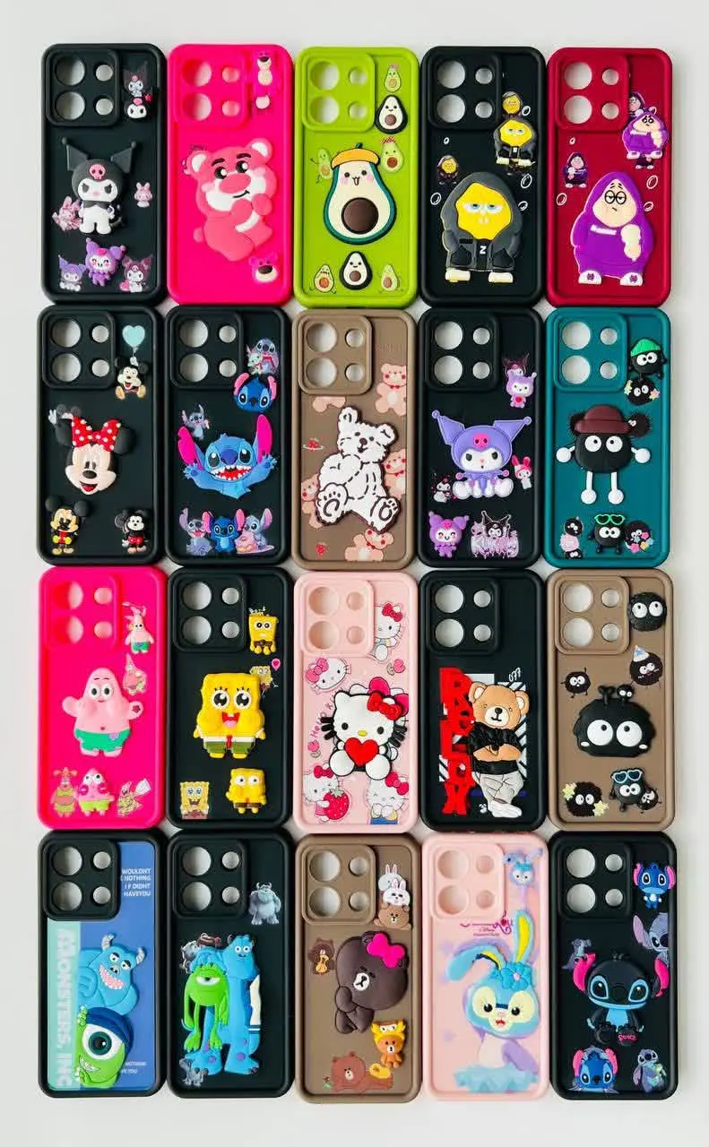 📱مدل قاب: قاب سولید عروسکی برجسته در ۲۰ طرح مختلف مخصوص انواع #سامسونگ #شیائومی #آیفون و #هواوی
