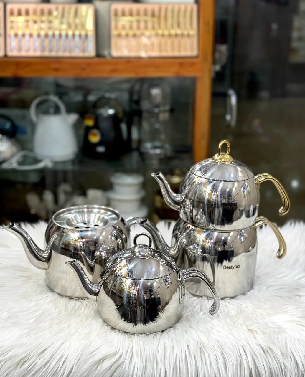 کتری قوری‌های استیل destylux
