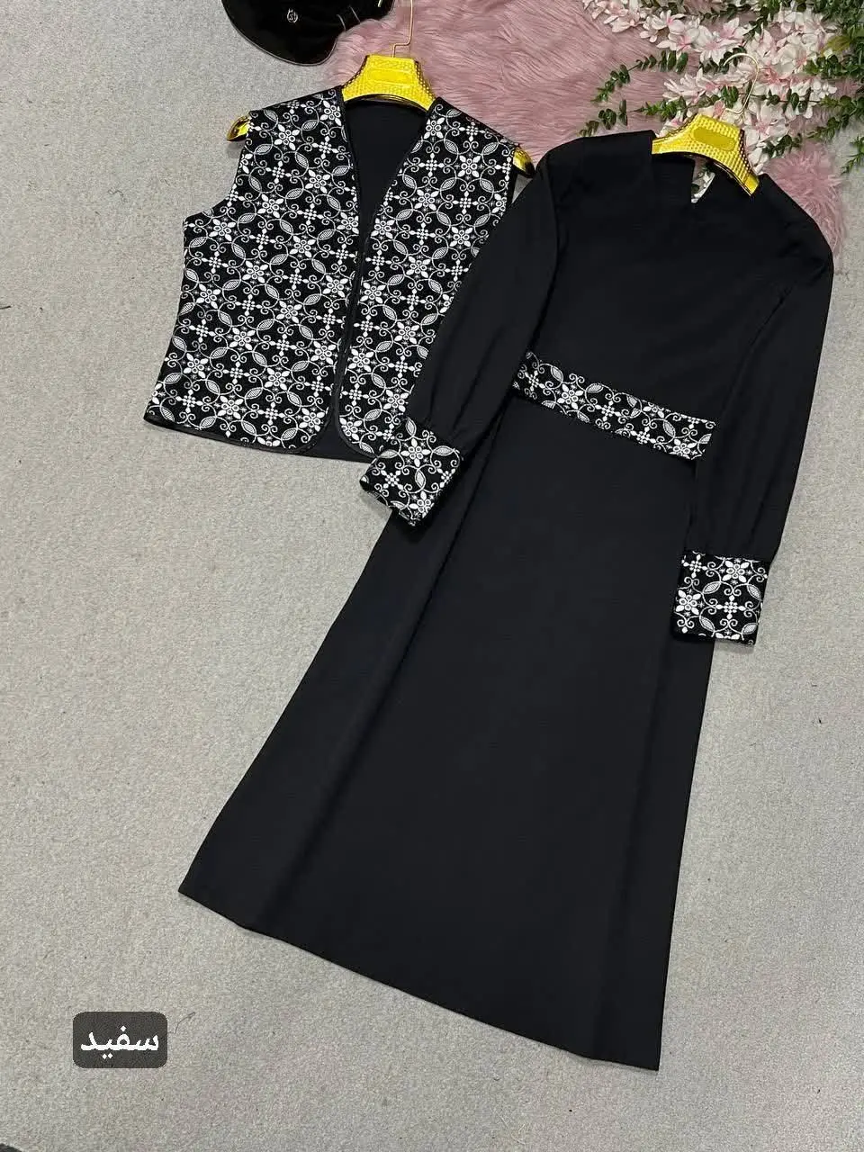 🛍نام: ست ژیله پیراهن زیبا👌🌼
