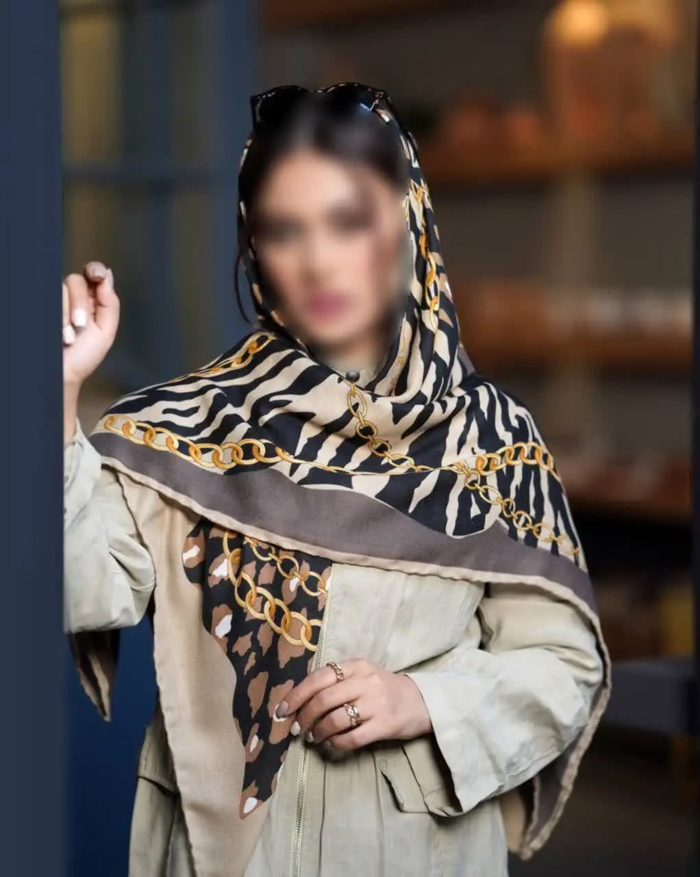 🍁روسری نخی سیااسکارف پاییزه...