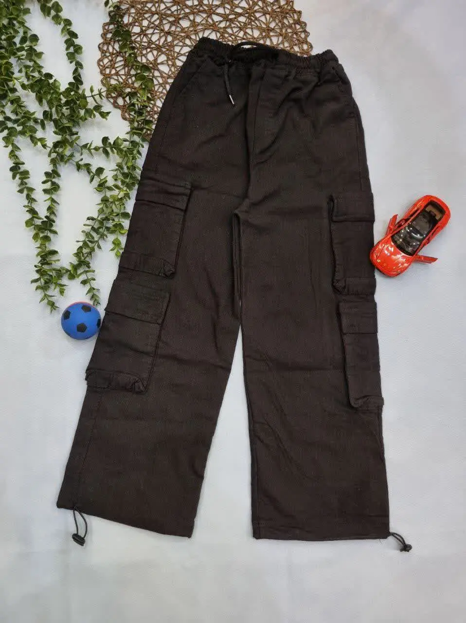 👖شلوار کارگو نیل مشکی پسرانه 👦