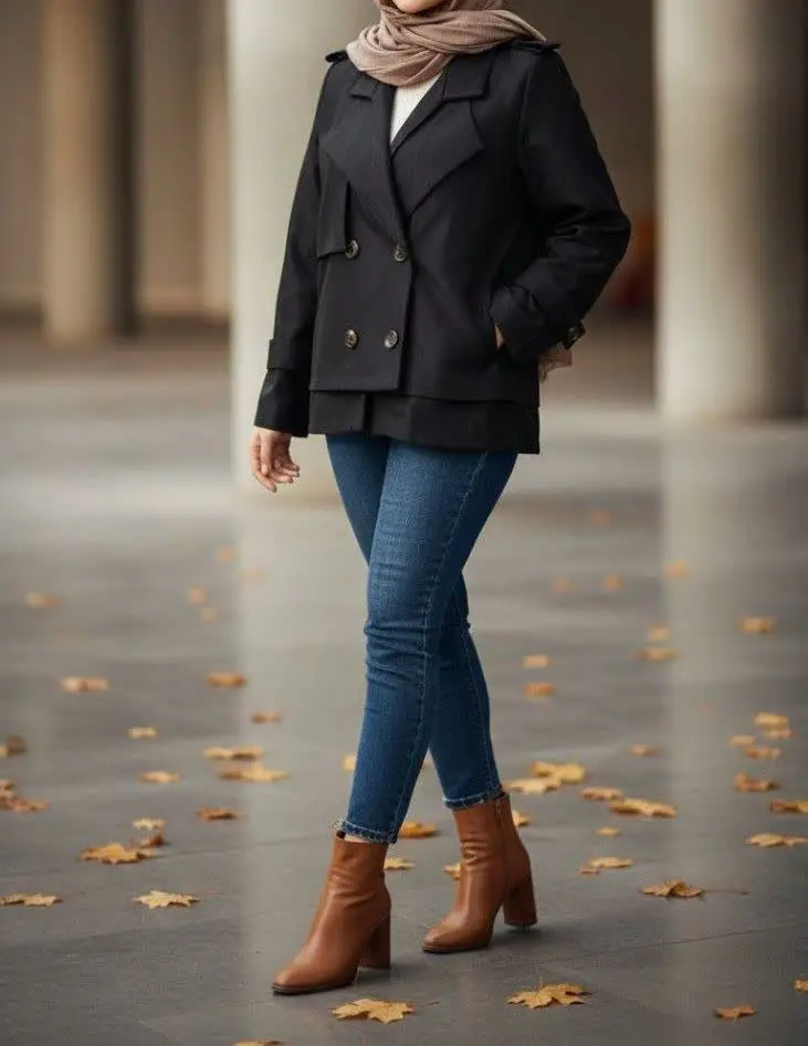 ✅ یه ترنچ کت کوتاه کوتاه پا...