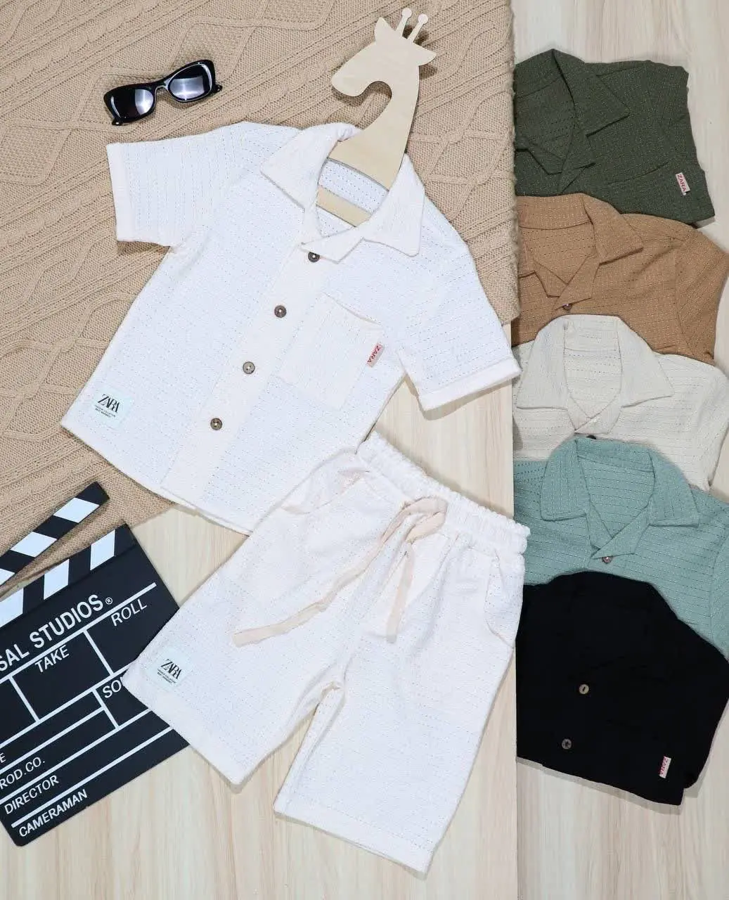 👫پیراهن و شلوارک مراکشی نقطه ای👫
