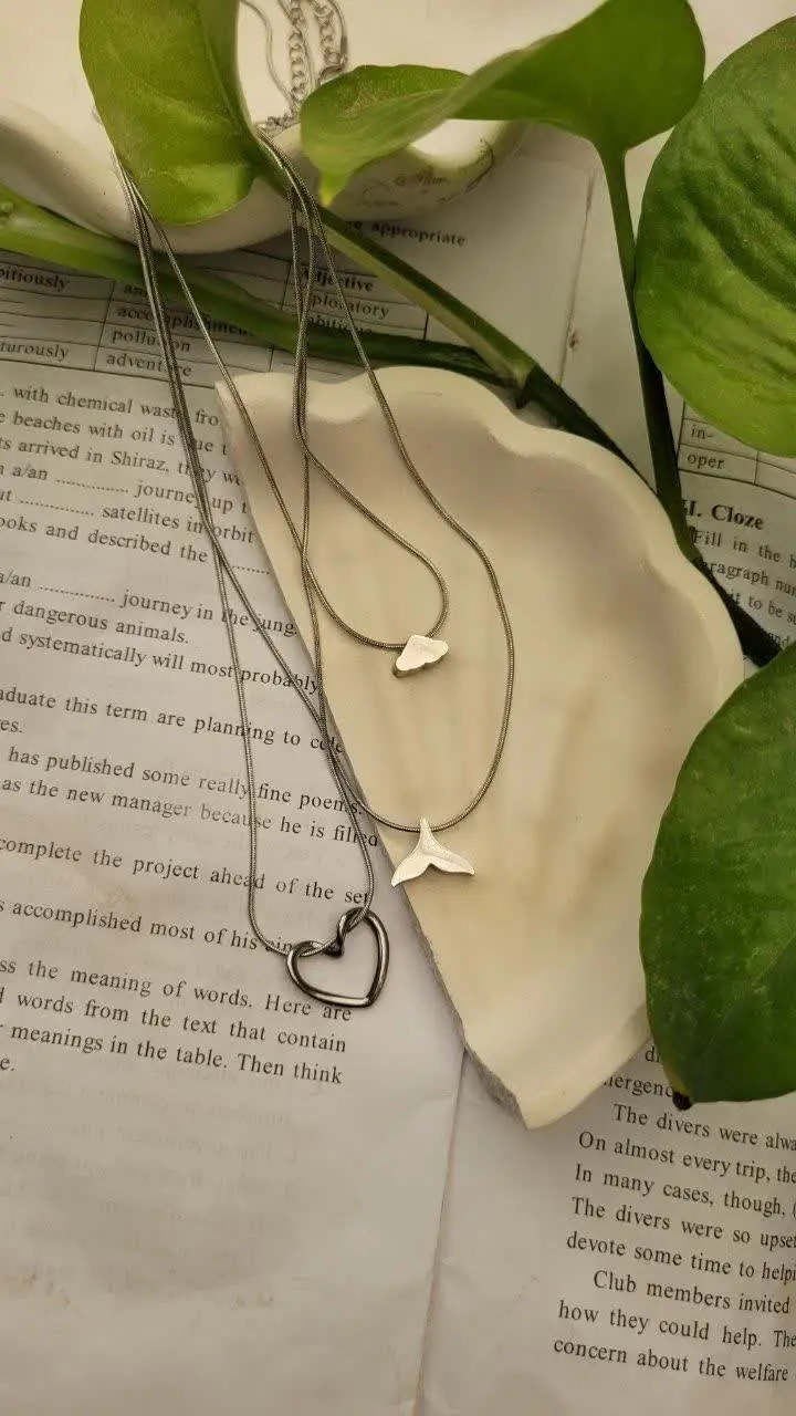 💍گردنبند‌های سه بعدی با زنجیر ماری لوله‌ای 🤗
