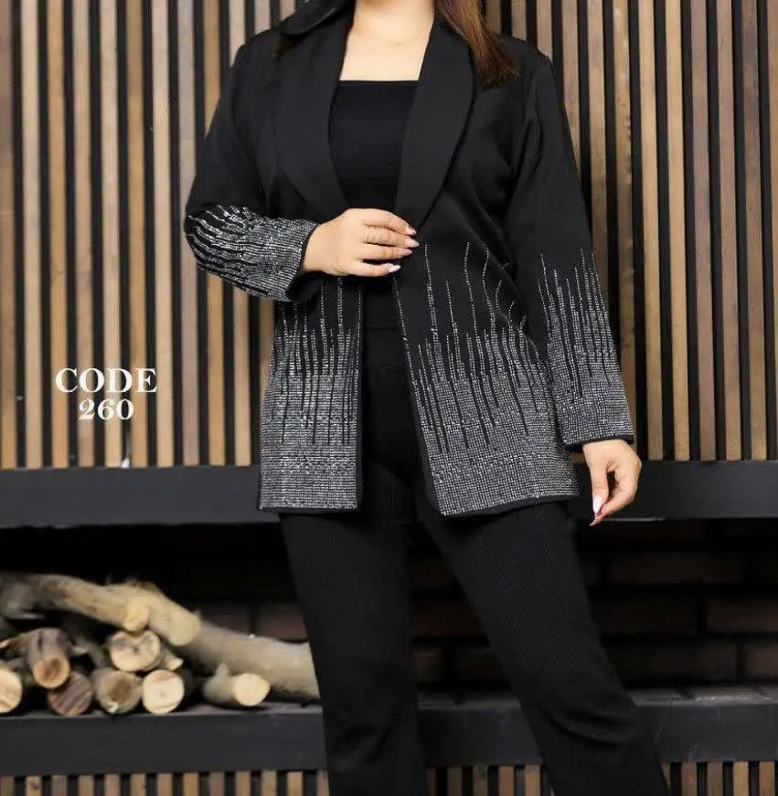 نام: کت مجلسی نگین دار آبشاری