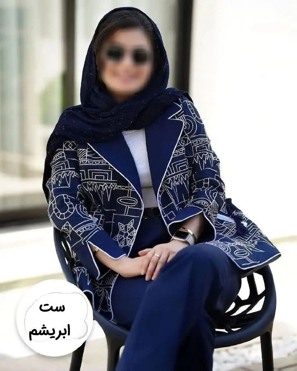 🍃نام: ست کت و شلوار ابریشم
