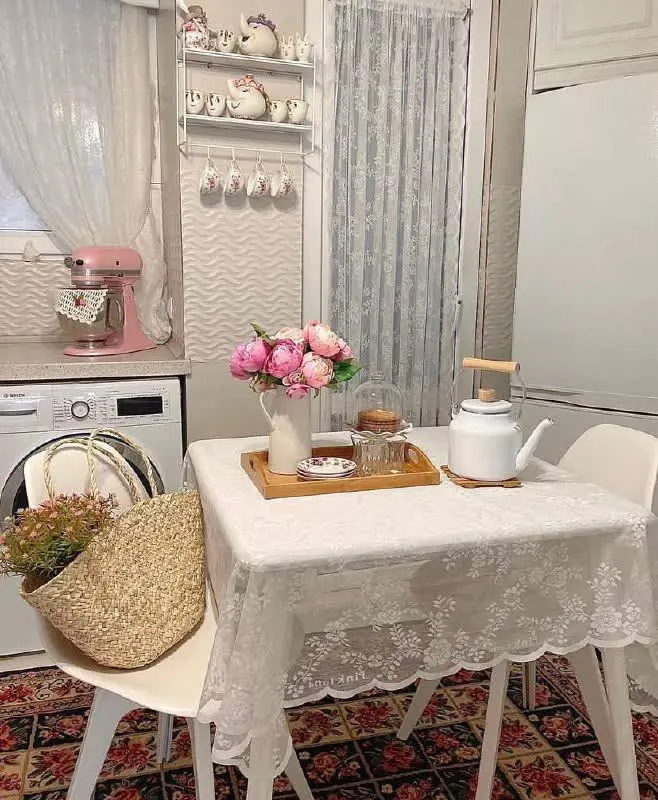 رومیزی پینک لند چهارطرف دال...