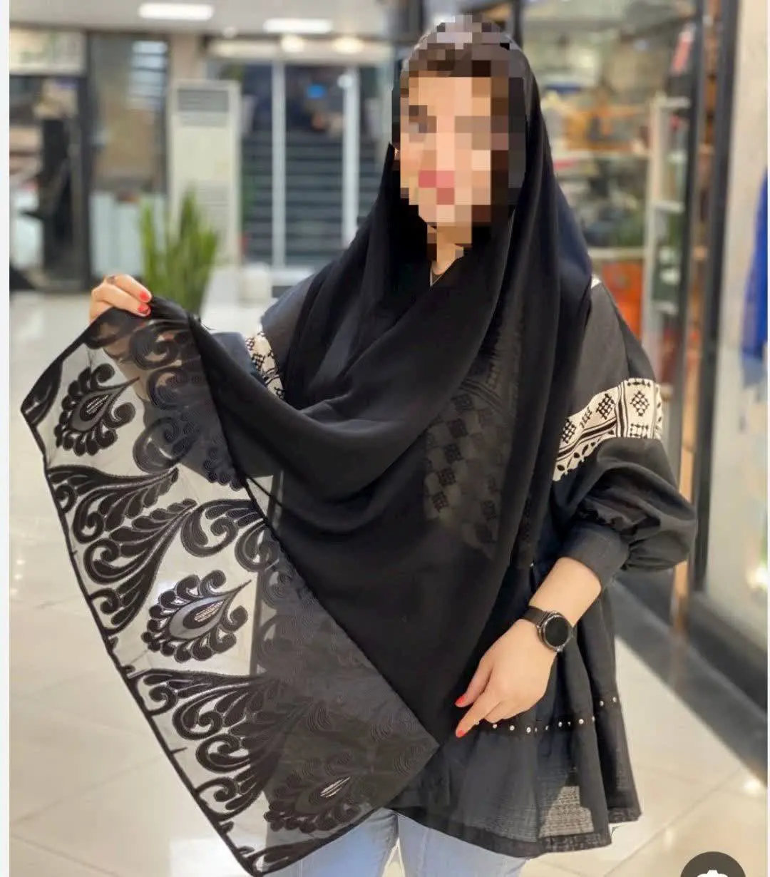 👚نام: شال مشکی محرمی
