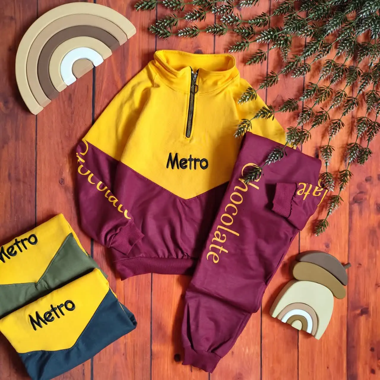 😍ست بلوز و شلوار طرح Metro،...