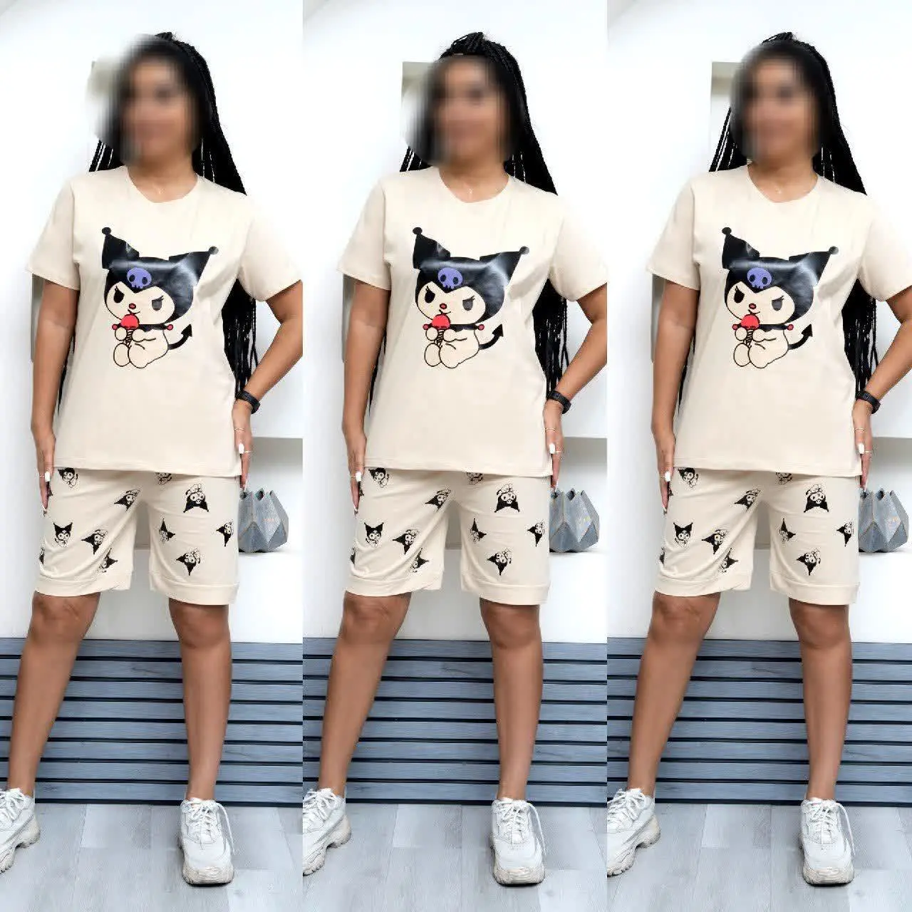 🩷نام: تیشرت شلوارک دخترانه کرومی
