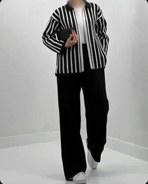 ❤️نام: ژاکت و شلوار بافت