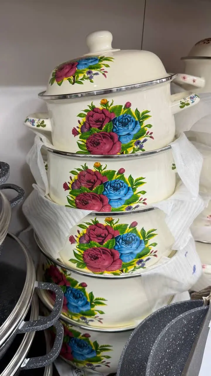 سرویس قابلمه لعابی ده پارچه